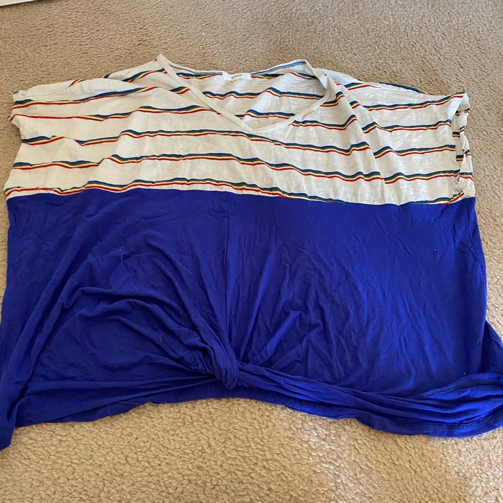 Cherish brand knot front top